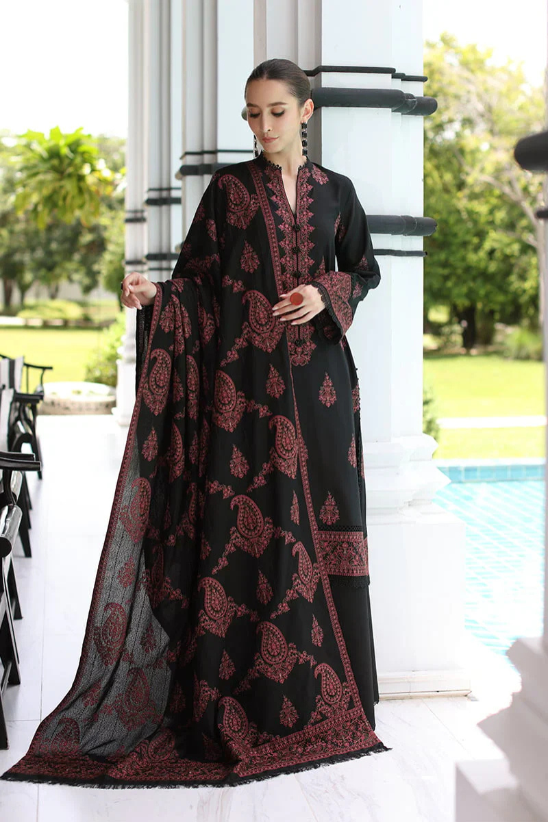 FJBR20089 Winter 3 Piece Dhanak Fully Embroidered Unstitched