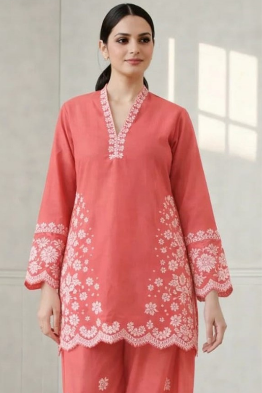 FJBW2083 Lawn 2 Piece fully Embroidered Unstitched