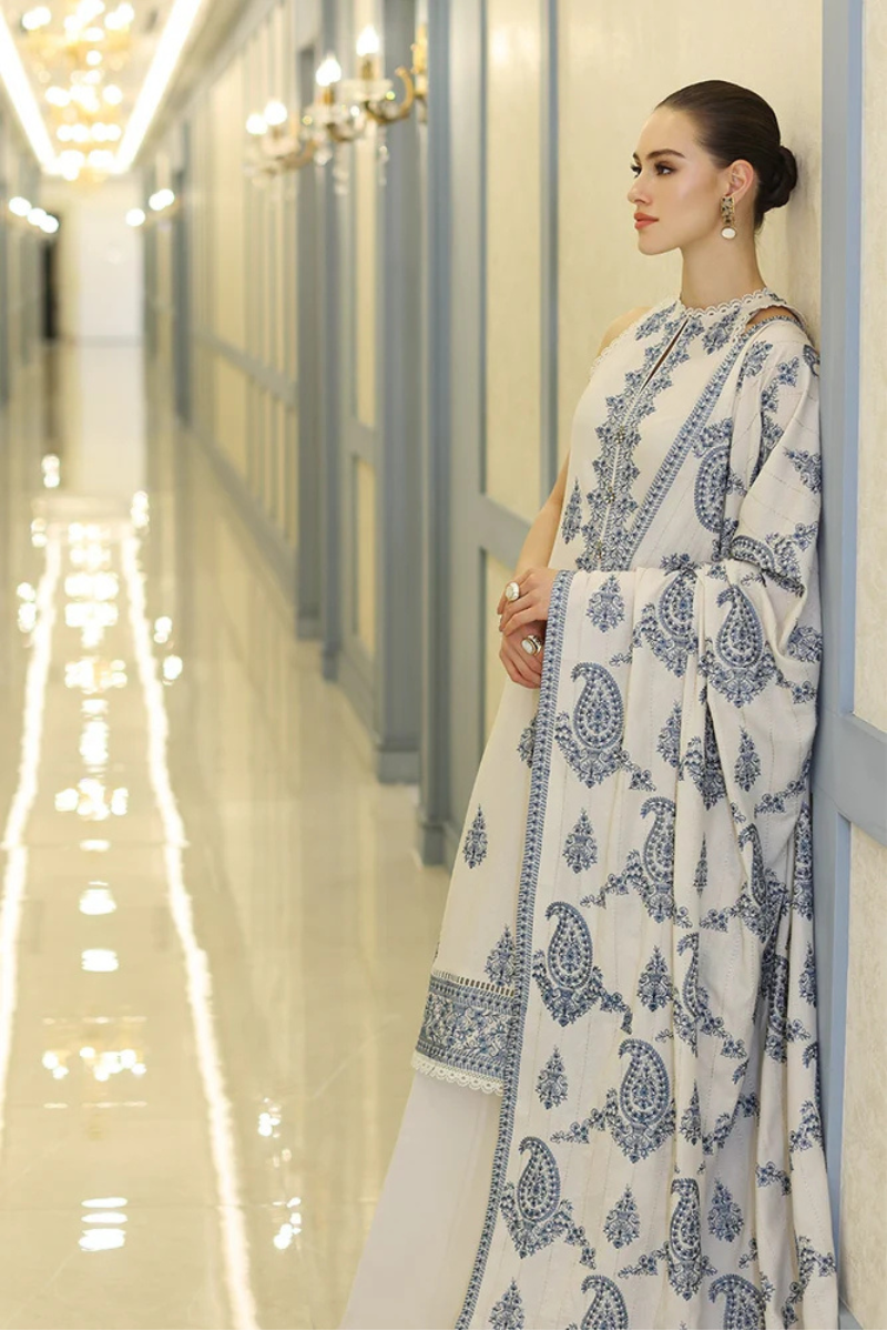 FJWB20086 Winter 3 Piece Dhanak Fully Embroidered Unstitched