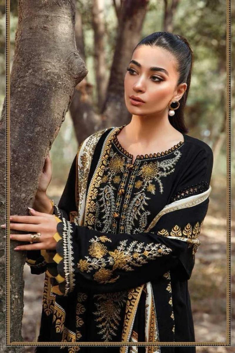 FJBK2097 Lawn 2 Piece Fully Embroidered Unstitched