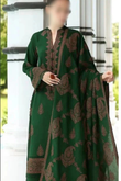 FJGR2063 Winter 3 Piece Dhanak Fully Embroidered unstitched