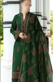 FJGR2063 Winter 3 Piece Dhanak Fully Embroidered unstitched