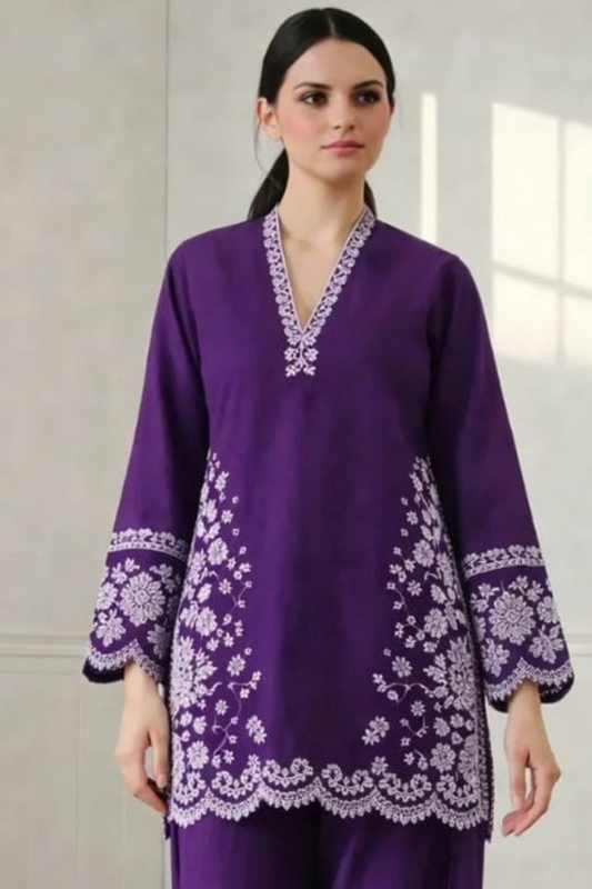 FJBW2085 Lawn 2 Piece fully Embroidered Unstitched