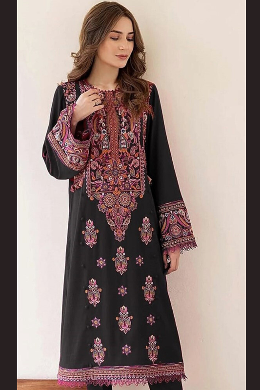 FJBL2021 Winter 2 Piece Fully Embroidered Unstitched