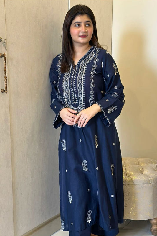 FJBW2093 Lawn 2 Piece fully Embroidered Unstitched