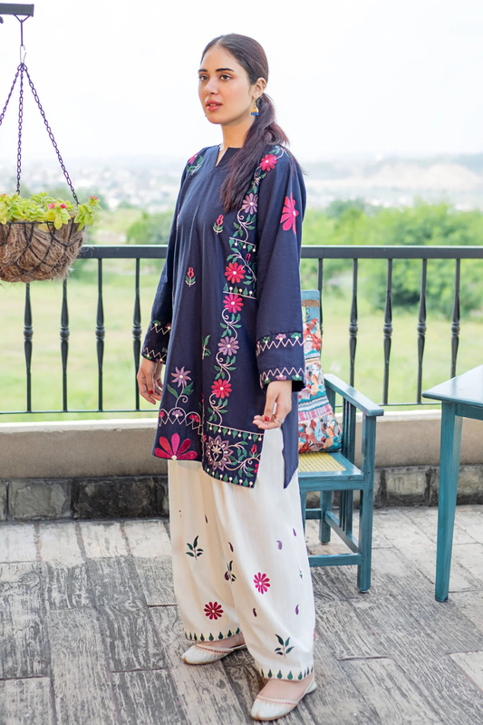 FJBW2065 Winter 2 Piece Fully Embroidered Unstitched