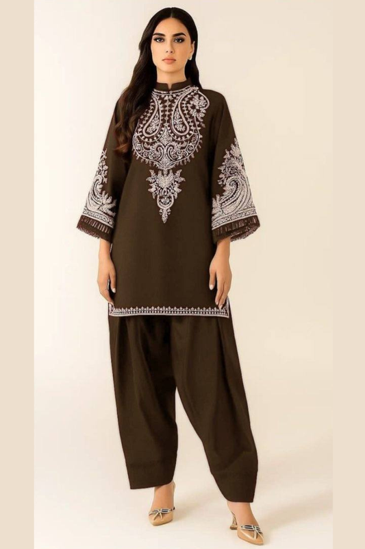 FJBR2099 Lawn 2 Piece fully Embroidered Unstitched