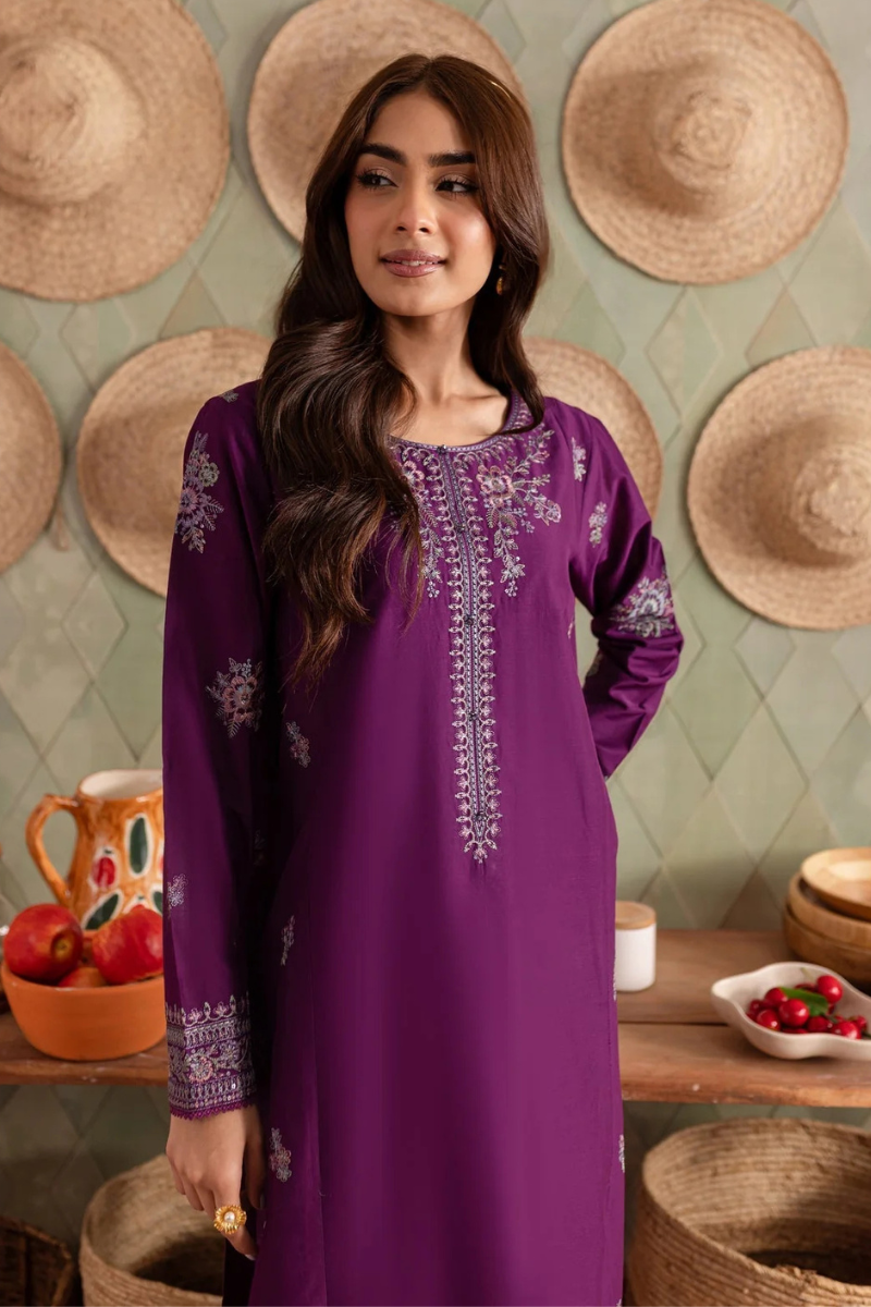 FJPR3005 Lawn 2 Piece Fully Embroidered Unstitched