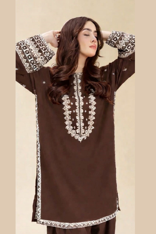 FJBW2076 Lawn 2 Piece fully Embroidered Unstitchedm