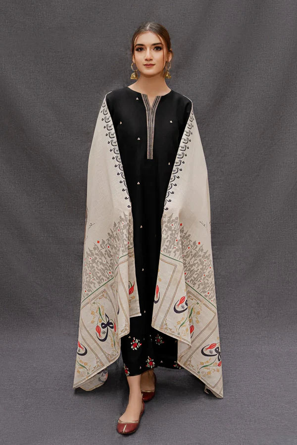 FJB20076 Dhanak Winter 3 Piece Fully Embroidered