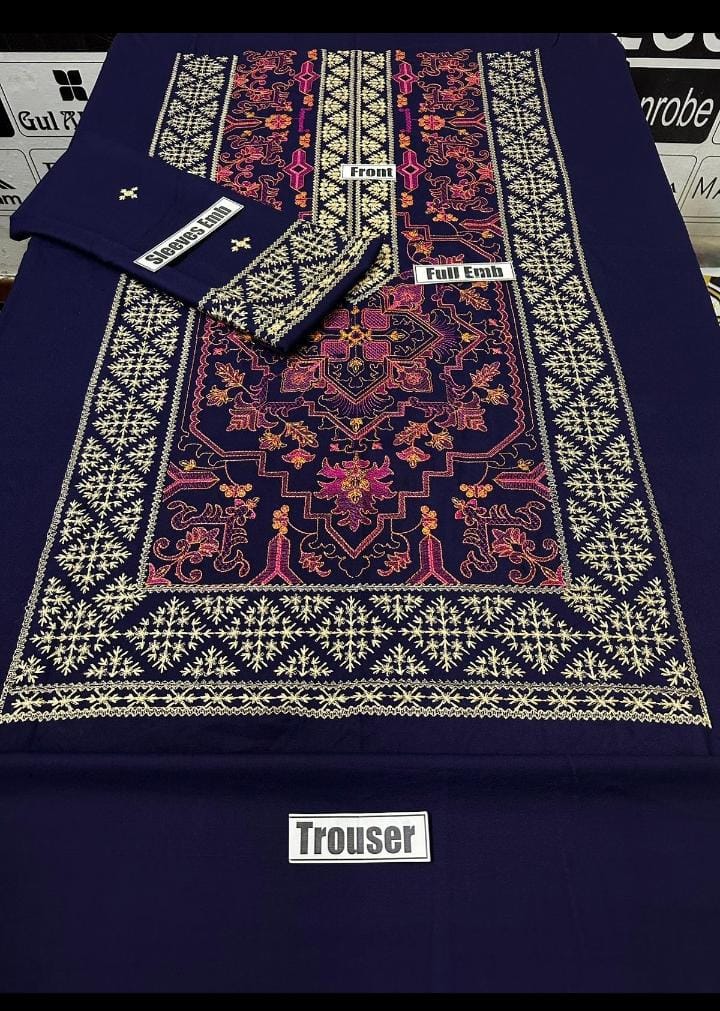 FJR2002 Winter 2 piece fully embraided unstitched