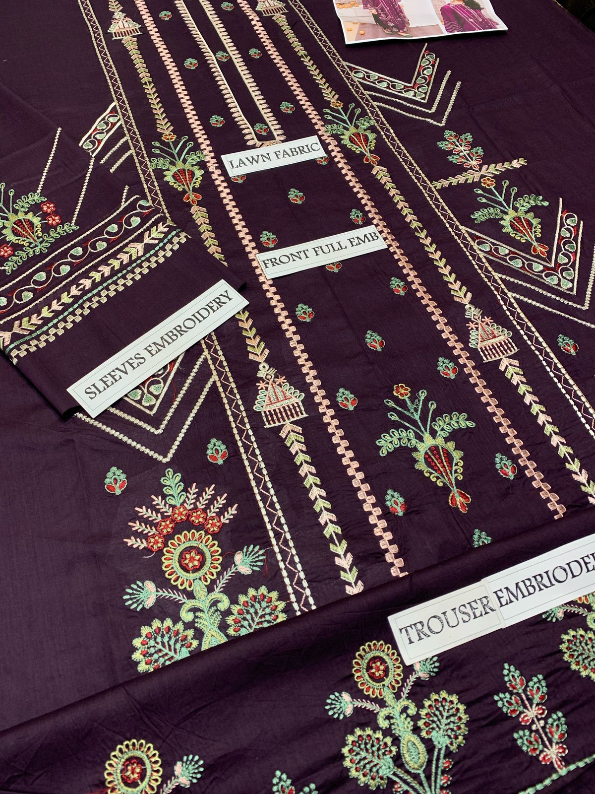 FJP2016 Winter 2 Piece Fully Embroidered Unstitched