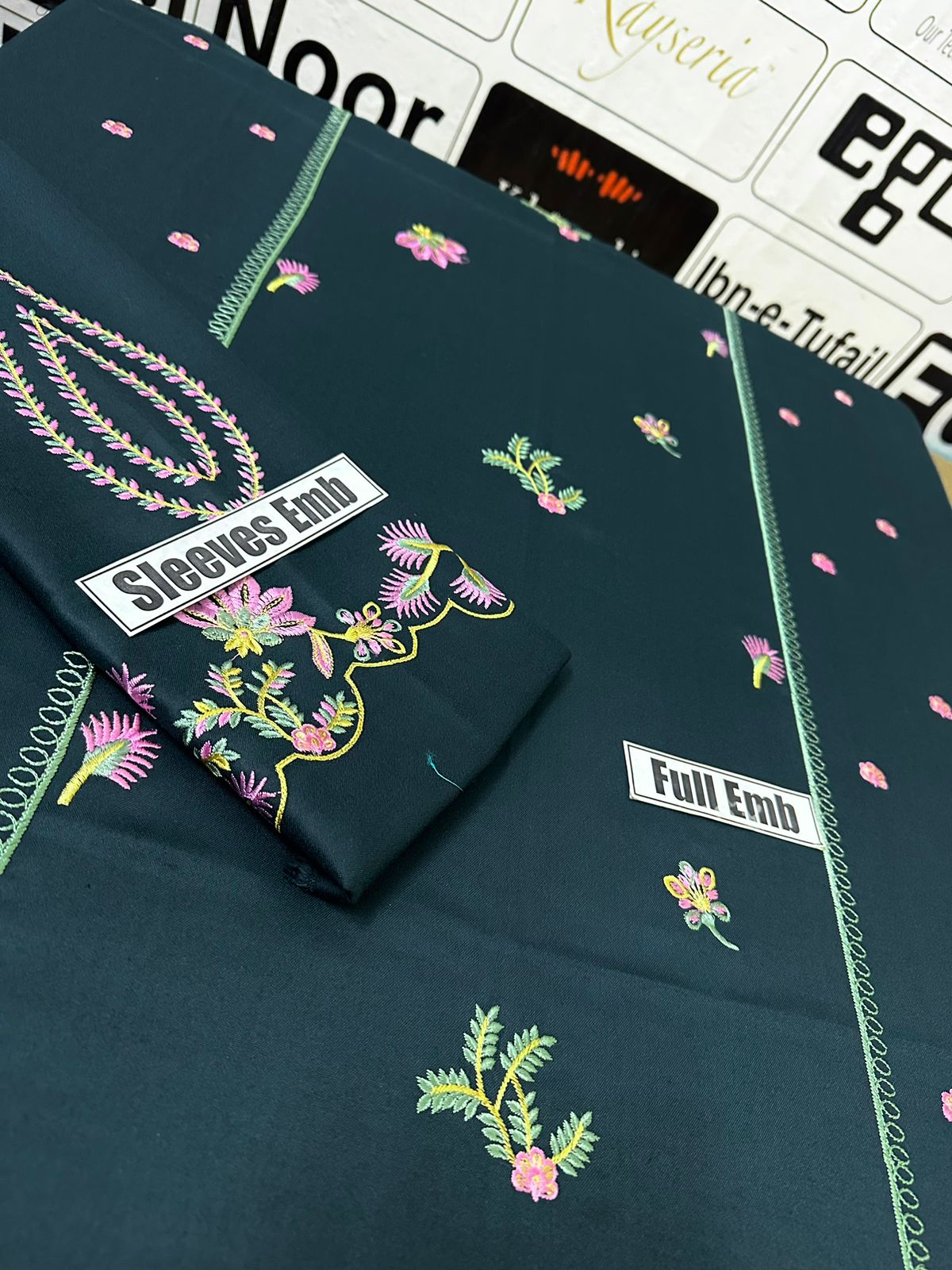 FJDG2017 Winter 2 Piece Dhanak Fully Embroidered Unstitched