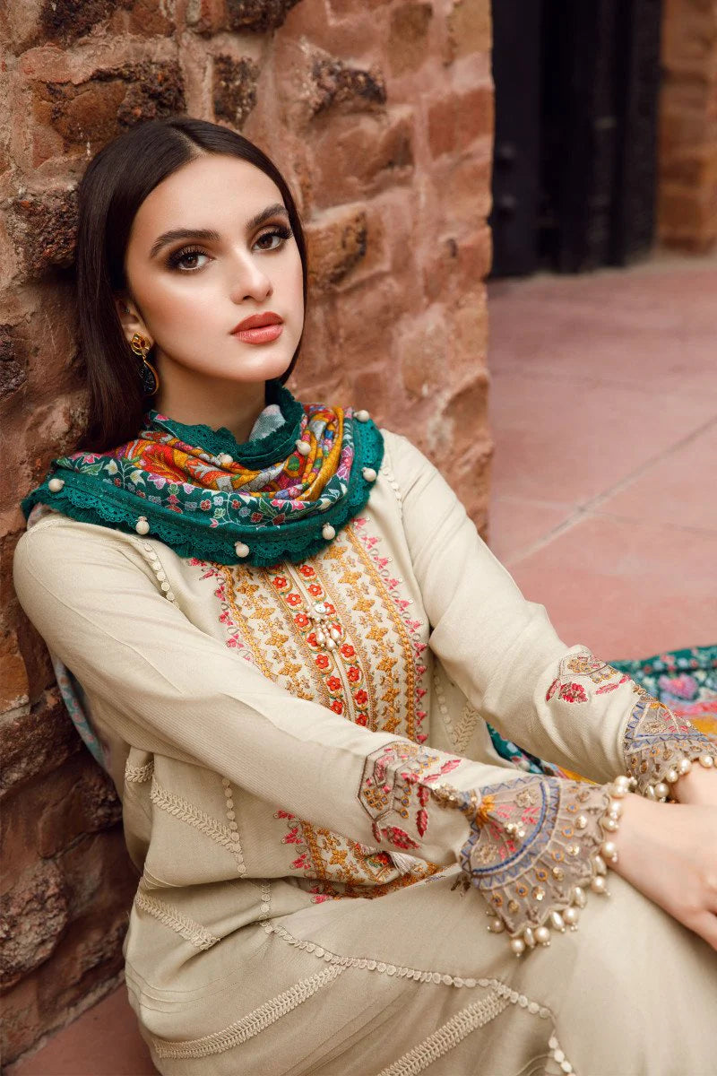 FJB20078 Dhanak Winter 3 Piece Fully Embroidered